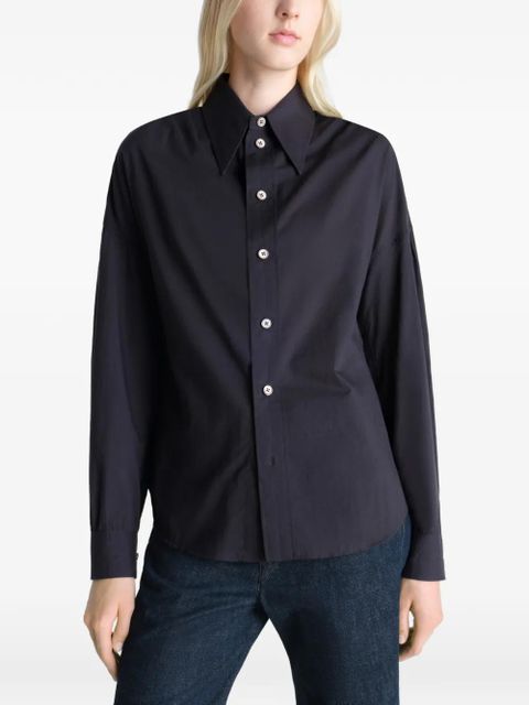 LEMAIRE pointed collar shirt - Black