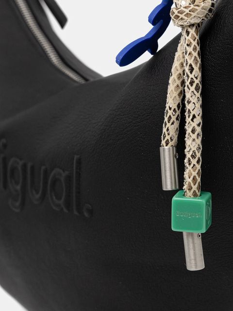 Desigual torebka HALF LOGO ZANTE BLACK kolor czarny 25WAXP52