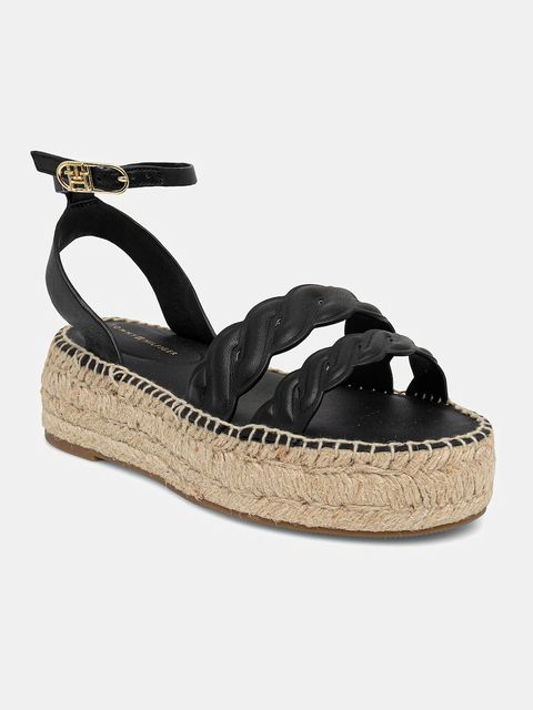 Tommy Hilfiger sandały skórzane LEATHER ROPE REAL ESPAD SANDAL - zdjęcie produktu nr 1