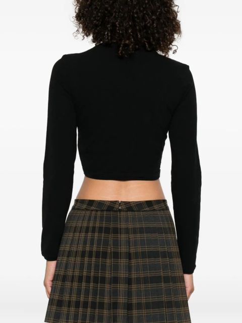 SANDRO cropped sweatshirt - Black