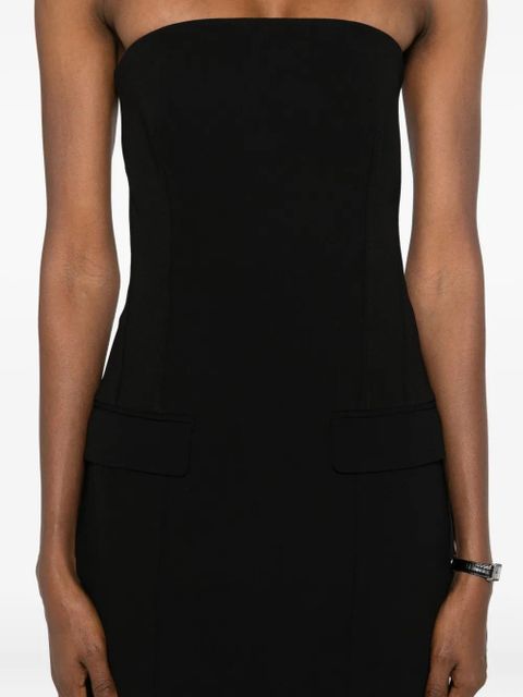 TOTEME strapless flap-pocket dress - Black
