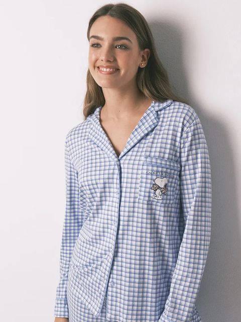 women'secret komplet piżamowy damska kolor niebieski 3132226