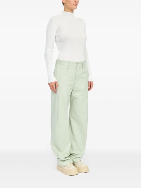 MM6 Maison Margiela straight-leg trousers - Green - zdjęcie produktu nr 2