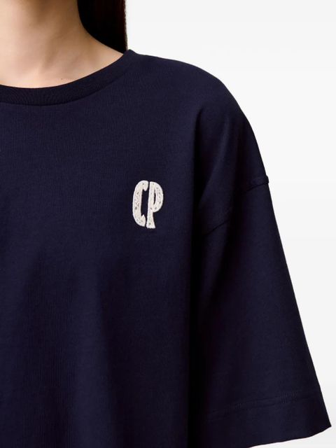 Claudie Pierlot logo-embroidered T-shirt - Blue