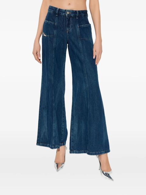 Diesel D-Akii Panel Jeans - Blue