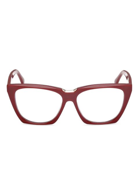 Max Mara Eyewear geometric cat-eye acetate frames - Red - zdjęcie produktu nr 1
