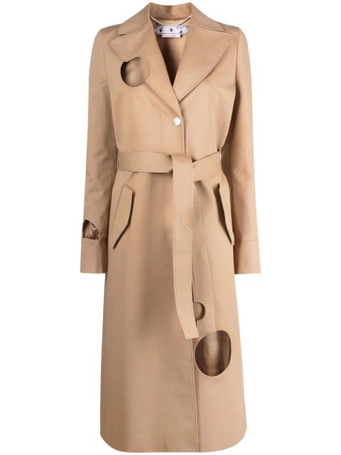 Off-White Meteor belted trench coat - Neutrals - zdjęcie produktu nr 1