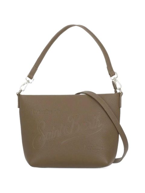 MC2 Saint Barth Aline embossed leather shoulder bag - Brown