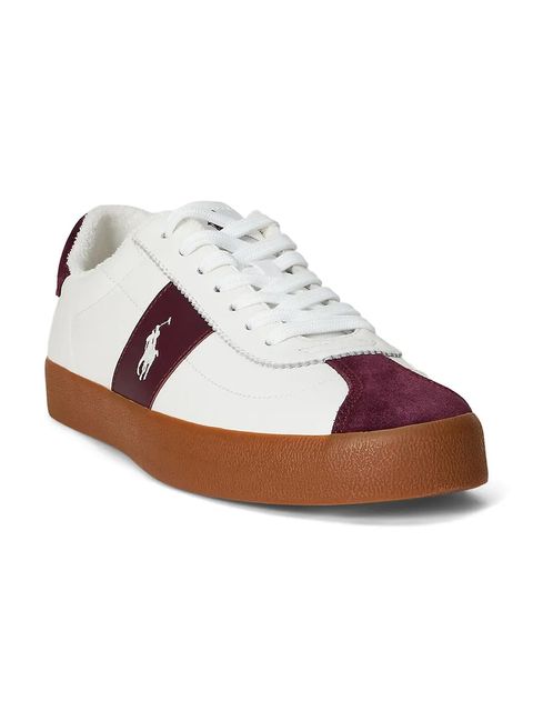 Polo Ralph Lauren sneakersy skórzane Court Vlc Pp kolor biały 816974111001