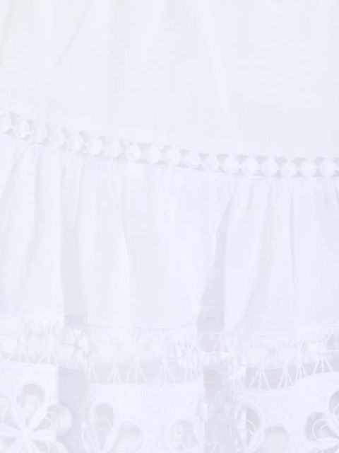 Charo Ruiz Ibiza Lea floral lace mini skirt - White