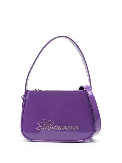 Blumarine patent-finish rhinestone tote bag - Purple - zdjęcie produktu nr 1