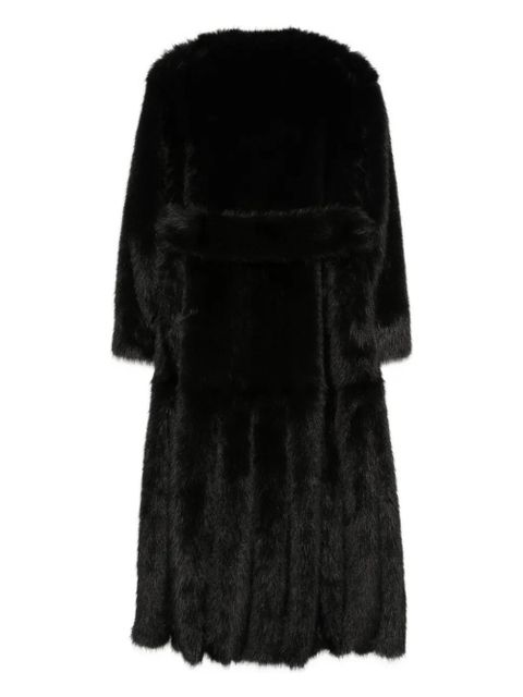 Simone Rocha belted long coat - Black - zdjęcie produktu nr 2