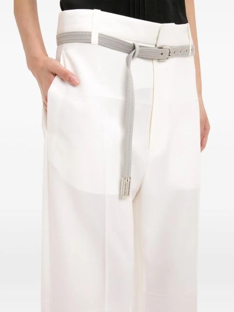Victoria Beckham straight-leg folded trousers - White