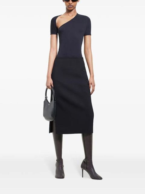 Courrèges Slash T-shirt - Black