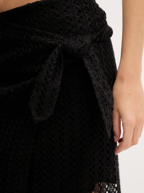 Sisley spódnica kąpielowa kolor czarny 60FSW800Q