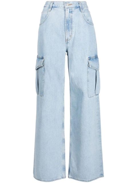 AGOLDE wide-leg stonewashed jeans - Blue - zdjęcie produktu nr 1