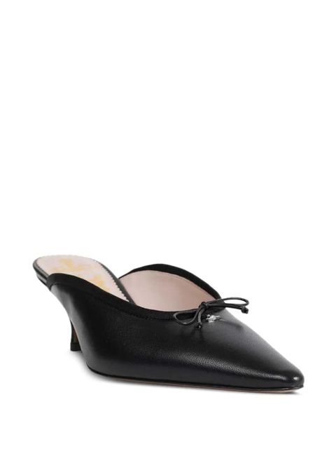 Vivienne Westwood Margot bow-detail pointed mules - Black - zdjęcie produktu nr 2