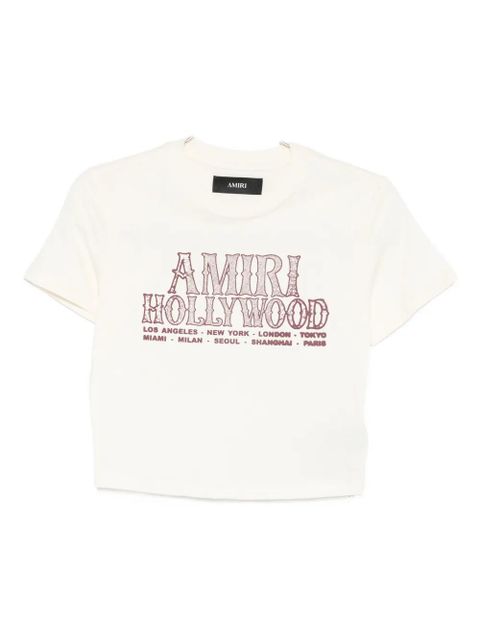 AMIRI graphic-print short-sleeve T-shirt - Neutrals - zdjęcie produktu nr 1
