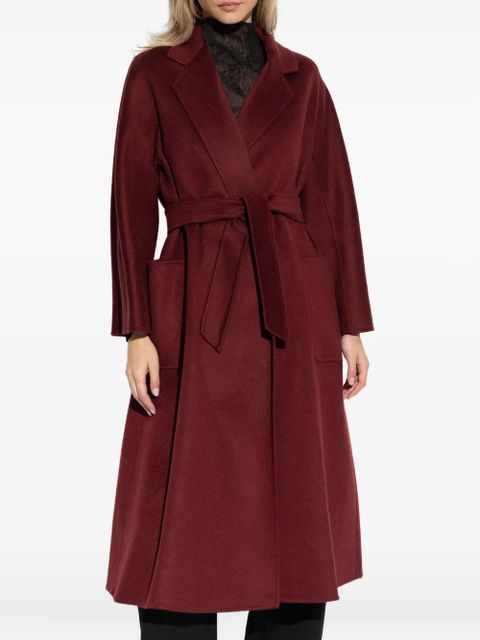 Max Mara Ludmilla belted coat - Red