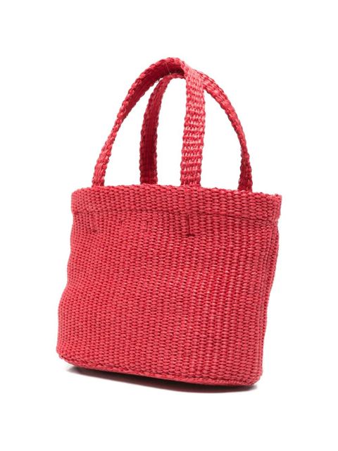 Jimmy Choo mini logo beach bag - Red