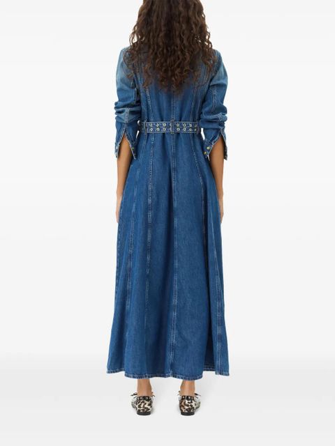 GANNI denim maxi dress - Blue