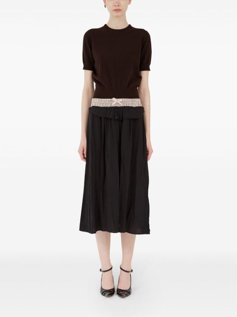 Maison Margiela panelled midi skirt - Black - zdjęcie produktu nr 2