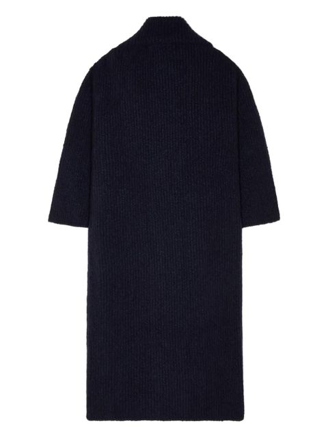 Alanui Finest ribbed coat - Blue