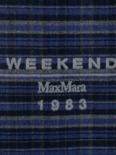 Weekend Max Mara fringed scarf - Blue