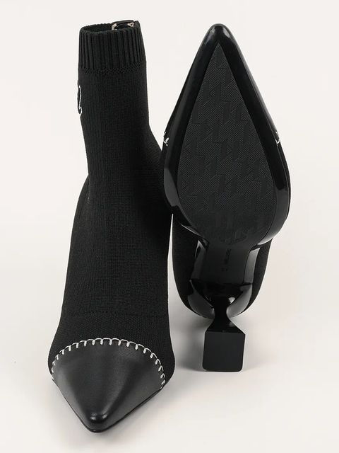 Karl Lagerfeld botki DEBUT II damskie kolor czarny na słupku KL32062