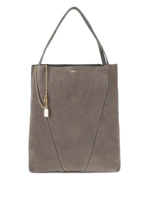 Chloé large Spin tote bag - Grey - zdjęcie produktu nr 1