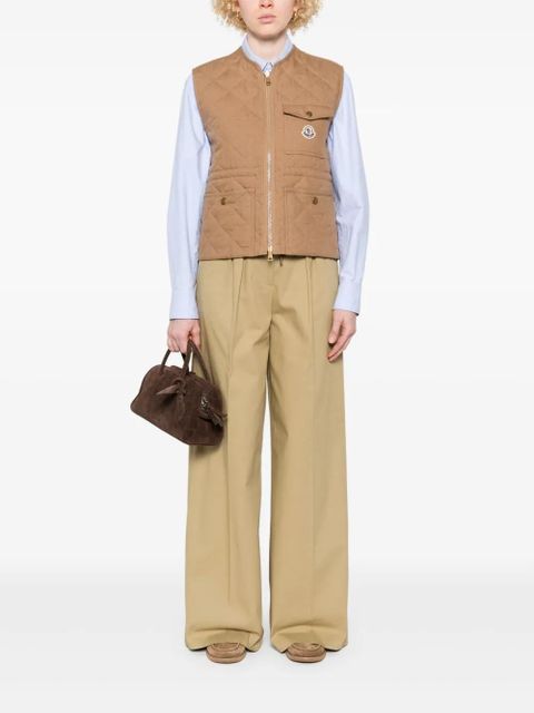 Moncler Vigny gilet - Brown - zdjęcie produktu nr 2