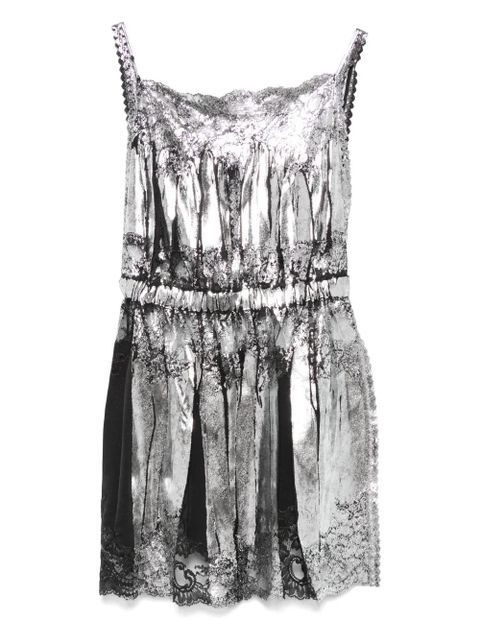 Rabanne metallic tank top - Silver - zdjęcie produktu nr 1