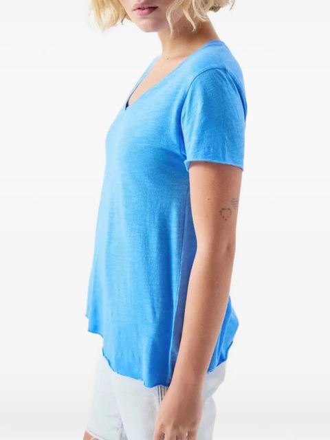 American Vintage Jacksonville V-neck T-shirt - Blue