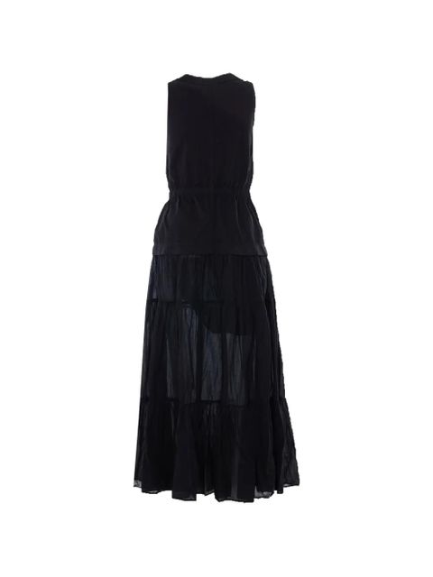 PINKO Casarsa lace-up tiered dress - Black - zdjęcie produktu nr 2
