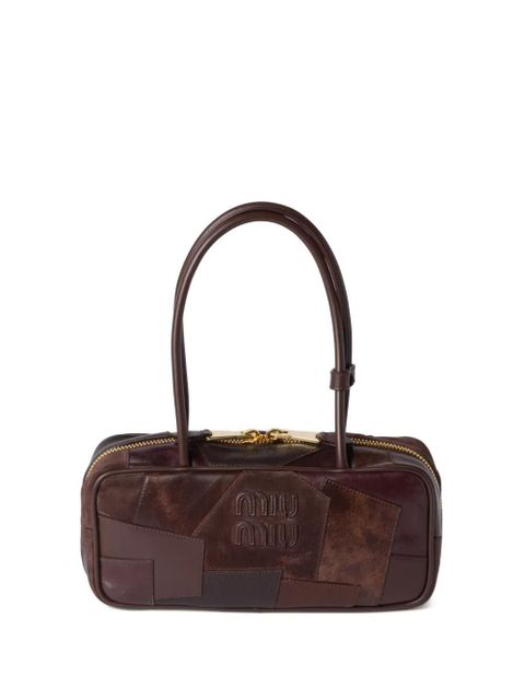 Miu Miu Beau patchwork tote bag - Brown - zdjęcie produktu nr 1