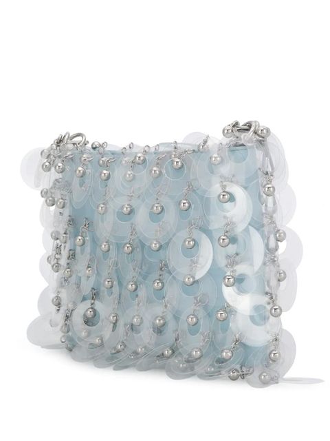 Rabanne disk clutch bag - Blue