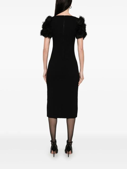 Givenchy pompom-detail midi dress - Black