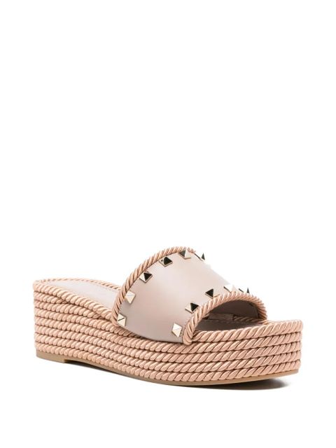 Valentino Garavani rope-trim sandals - Pink - zdjęcie produktu nr 2