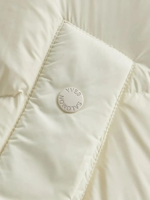 Yves Salomon detachable-hoodie gilet - White