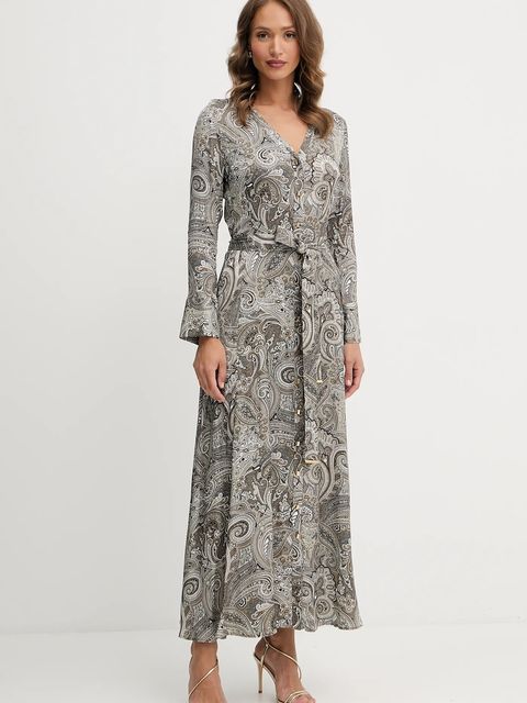 Marciano by Guess sukienka BRITNEY kolor beżowy maxi rozkloszowana 5YGK47 7298A - zdjęcie produktu nr 1