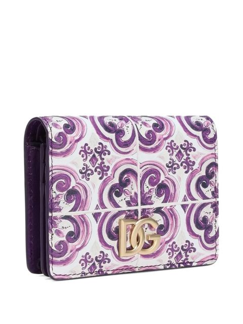 Dolce & Gabbana Majolica-print wallet - White