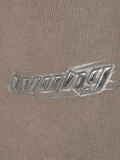 Alexander Wang logo-patch track pants - Neutrals