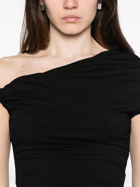 Paris Georgia Ida draped top - Black