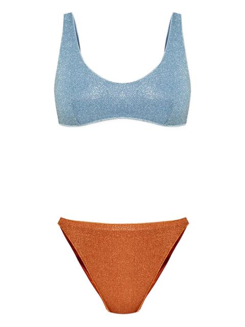 Oséree sparkling two-tone bikini - Blue - zdjęcie produktu nr 1