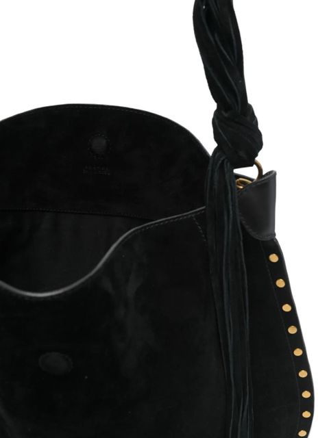 ISABEL MARANT Oskan stud-embellished hobo bag - Black