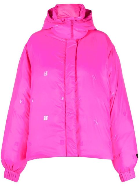 ROTATE BIRGER CHRISTENSEN Tina logo-patch zip-up jacket - Pink - zdjęcie produktu nr 1