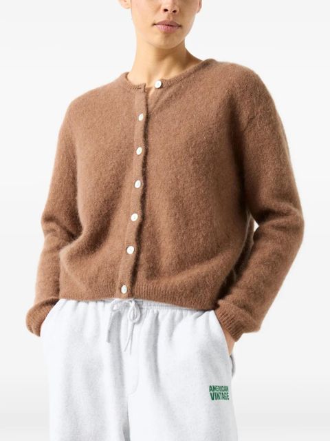 American Vintage crew-neck cardigan - Brown