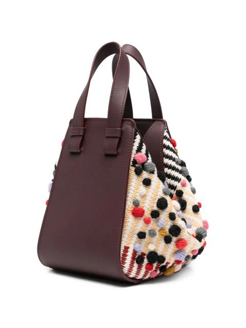 LOEWE Hammock appliqué tote bag - Brown