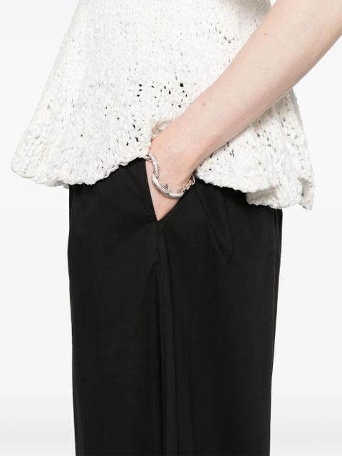 PINKO cotton tapered trousers - Black