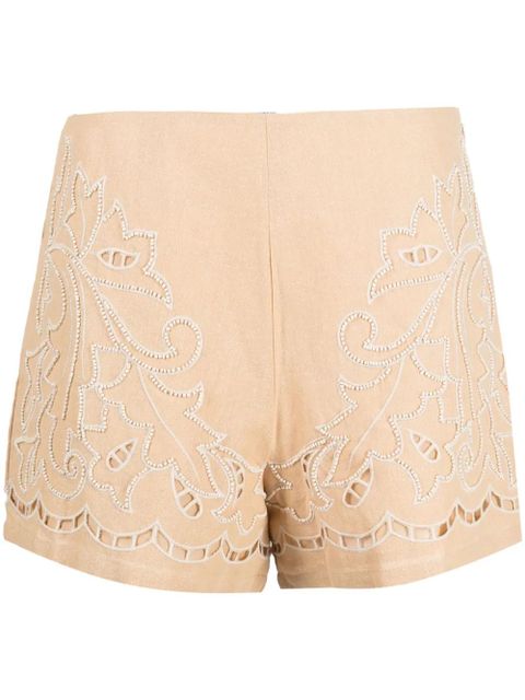 TWINSET broderie-anglaise mini shorts - Neutrals - zdjęcie produktu nr 1